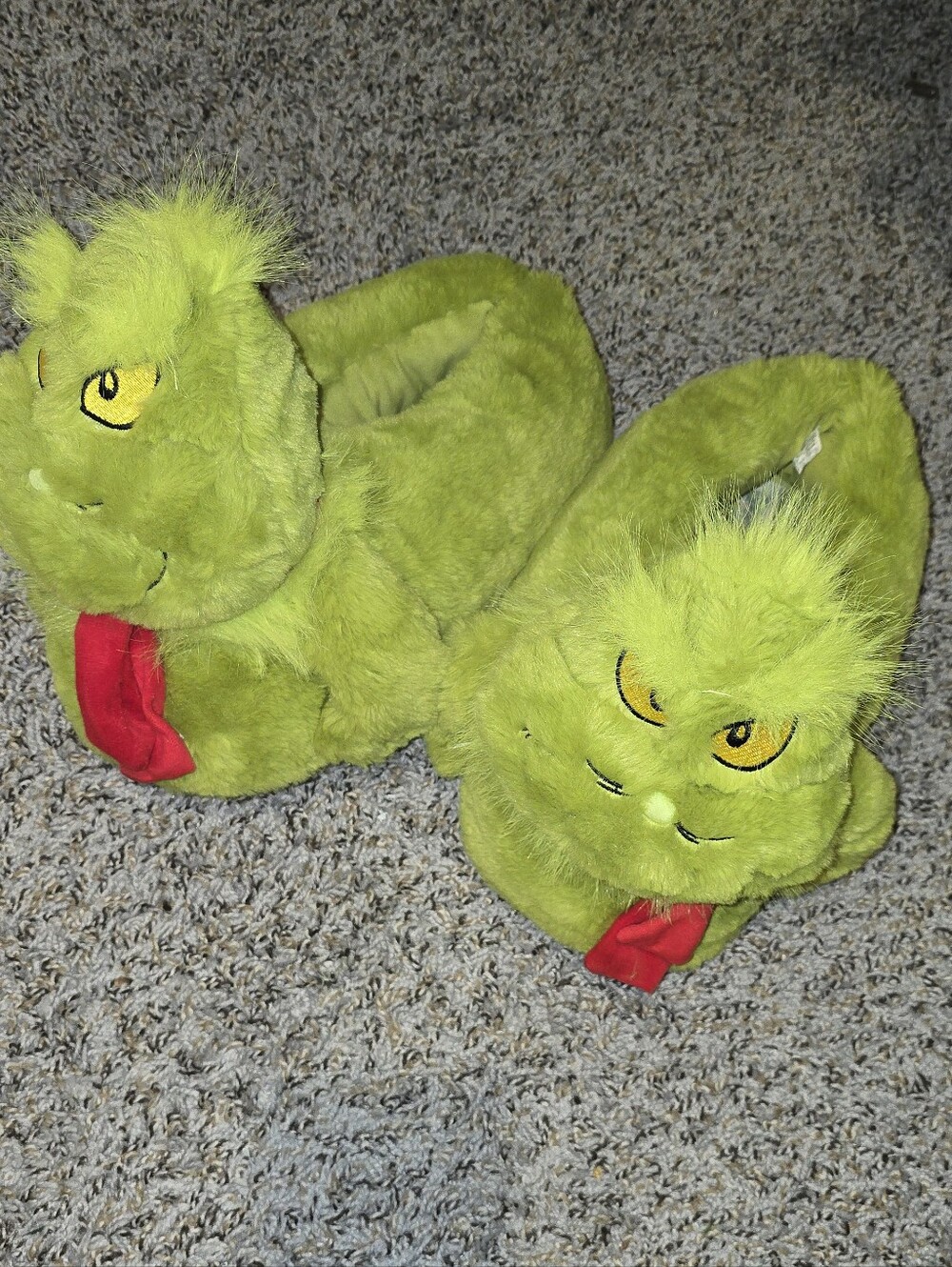 Christmas Grinch slippers US Men Size 10/11